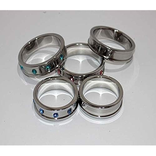 Hell's Couture, Deep Shallow Cock Ring 55mm Diamond, Large Style Cock Ring for Hung Men to Improve Sexual Performance