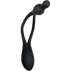 Evolved Love Is Back - You Me Us Bendable Silicone Rechargeable Vibrator - Black