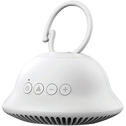 HoMedics SoundSpa On-The-Go, 4 Soothing Sounds: Shushing, Heartbeat, White Noise, Lullaby, AAA Battery Powered, Clip-On Design, Downward-Facing Speaker, Auto-Off Timer, Perfect Gift for New Parents