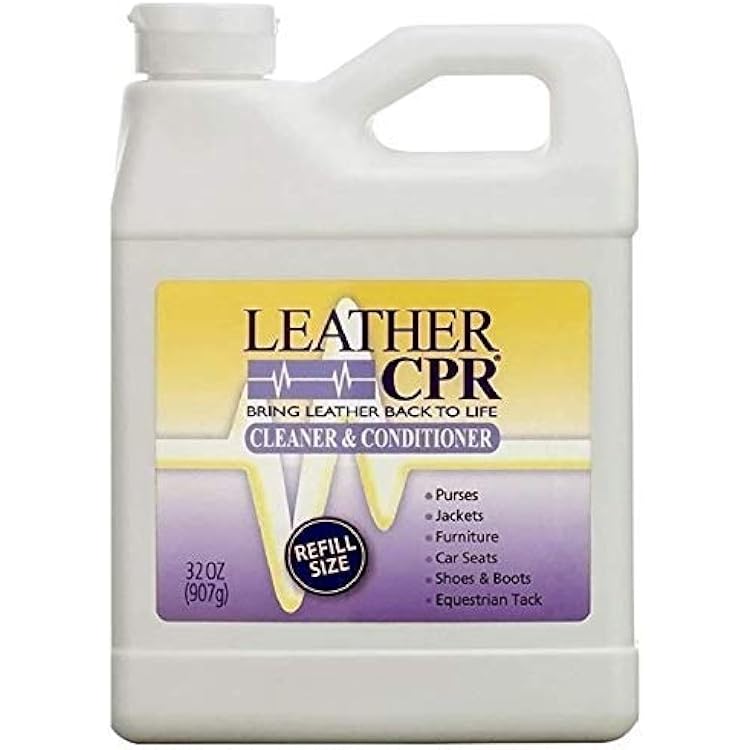 Leather CPR Cleaner & Conditioner 32oz - Best Leather Cleaner & Conditioner. Cleans, Conditions, Restores & Protects Leather Furniture, Handbags, Car Seats, Jackets, Boots, Shoes, Saddles, Tack & More