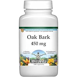Oak Bark - 450 mg 100 Capsules, ZIN: 511659
