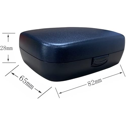 Hearing Aid Case Portable Protective Premium Texture Storage Case for BTE CIC IIC ITE Durable and Durable Black