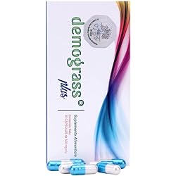 Demograss Plus Aloe Vera Capsules - Dietary Supplement with Aloe Vera, 500 mg, 30 Capsules