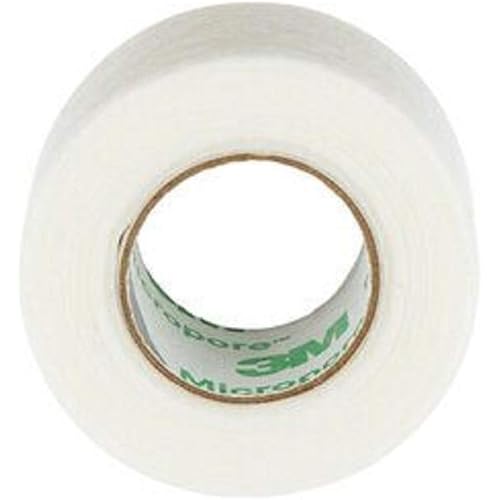 Micropore 3M Tape Surgical Hypoallergenic Paper White 1" X 10yd 6Rolls
