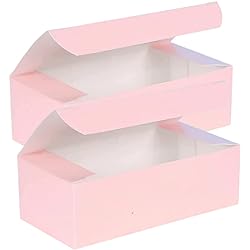 Set of 10-12 lb. Gloss Candy Glossy Pink Wedding Party Favor Boxes 5.5" x 2.75" x 1.75&#34