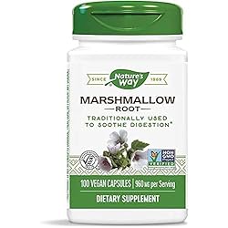 Nature's Way Marshmallow Root 480mg 100 caps Pack of 3