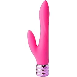 Maia Toys Victoria Rechargeable Silicone Dual Vibe, Neon Pink