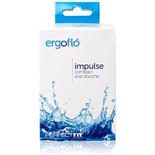 PerfectFit Brand ergofló Impulse Compact Bulb Enema System, Removable Tip, Made from Biobased PVC and Polypropylene, Made in The USA