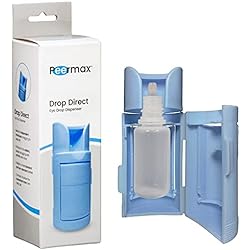 Peermax Drop Direct Eye Drop Dispenser – Eye drop guide aid for seniors and elderly, Assist device for all ages, Easy to use eye dropper helper, Works with most eye drop bottles, instructions included