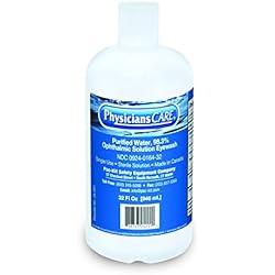 PhysiciansCare 24-201 Eye Wash Solution 32 ounce Bottle Case of 12