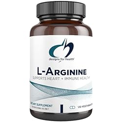 Designs for Health L-Arginine 750mg - Vegetarian Amino Acid Supplement Nitric Oxide Precursor - Promotes Heart Immune Health 120 Veg Capsules