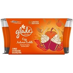 Glade Glade Jar Candle Air Freshener, Cozy Autumn Cuddle, 2 Candles, 6.8 Ounce, 6.8 Ounce