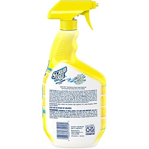Scrub Free TOTAL BATHROOM CLEANER 32 oz OxiClean Lemon Scent Soap Scum 35240 NEW