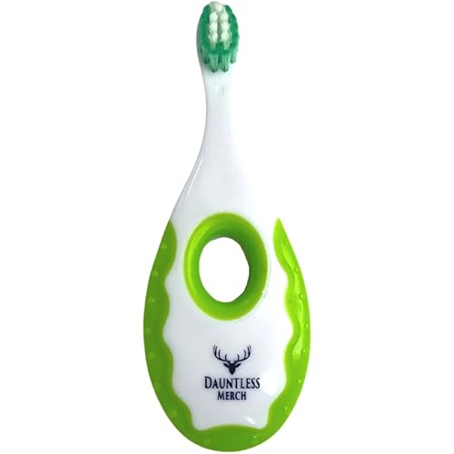 Dauntless Merch Easy to Grip Baby Toothbrush, and Fluoride Free Toddler Training Toothpaste, Mild Fruit Flavor, 1.75 oz. Starter Set