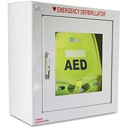 80000855 ZOLL AED Plus Standard Size Cabinet with Audible Alarm - Metal - White