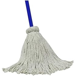 Quickie Cleaning Cotton Deck Mop, with 48 Inch Long Handle and Hanger Feature, for HomeHouseKitchenTileWooden Floors