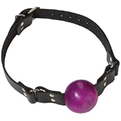 Spartacus Small Ball Gag with Buckle, Purple, 1.5 Inch