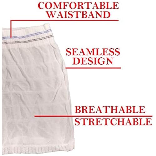 Mesh Postpartum Underwear [Pack of 5] Disposable High Waisted Super Soft, Stretchy, Breathable for Surgical Recovery, Postpartum and Incontinence Size [Can be Washed Multiple Times] ML