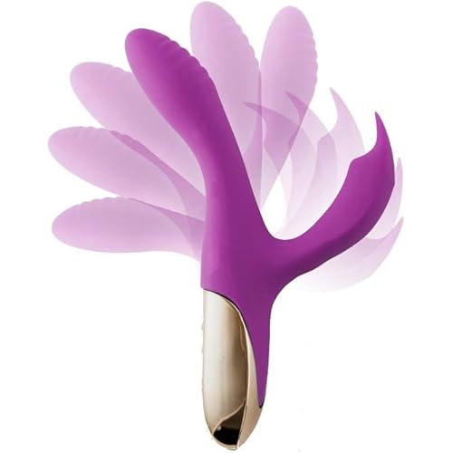 Maia Toys Skyler USB Rechargeable Silicone Bendable Rabbit Vibrator- Purple