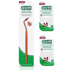 Gum Stimulator W 6 Convenient Refills Rubber Tip Replacements