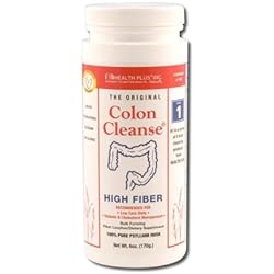 Health Plus Colon Cleanse - Natural Daily Fiber - Gluten Free, Detox, Heart Healthy 6 Ounces, 48 Servings