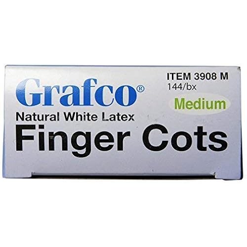 Grafco Finger Cots, Medium, Box of 144 2 Pack 2 Pack