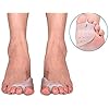 Toe Separator and Gel Bunion Pads for Bunion Pain Relief, Hammer Toe Straightener, Overlapping Toes Spacers, Hallux Valgus, Big Toe Stretchers and Alignment, Callus Blister, Fits Men and Women