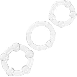 California Exotic Novelties Island Rings, Clear, 3 Pound