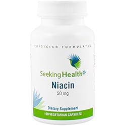 Seeking Health | Niacin | 50 mg | Vitamin B3 Supplement | 100 Vegetarian Capsules | Non-GMO