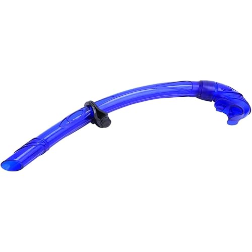 Snorkeling Breathing Tube, Sturdy Durable Portable Wet Breathing Tube Comfortable Flexible for Free Diver for Adults ChildrenBlue