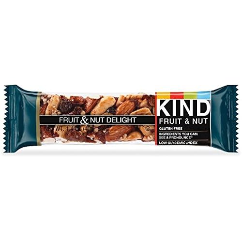 KIND Fruit & Nut, Fruit & Nut Delight, All Natural, Gluten Free Bars 1.4 oz. Pack of 12