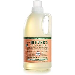 Mrs. Meyer's Liquid Laundry Detergent, Biodegradable Formula Infused with Essential Oils, Geranium Scent, 64 oz 64 Loads