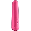 Satisfyer Ultra Power Bullet 3 Mini Bullet Vibrator - Clitoral Stimulator, Personal Massager, Flat Beveled Tip - Portable, Waterproof, Rechargeable, 9cm Red