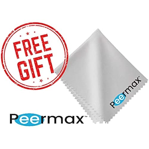 Peermax Eye Drop Aid, AutoSqueeze Eye Drop Bottle Squeezer, Also Includes a Free Bonus Peermax Microfiber Cleaning Cloth, Works with Most Eye Drop Bottles