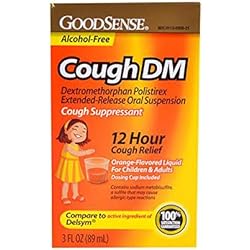 Goodsense ChildAdult Cough Dm 12 Hr Extended Release Suspension 3 Fluid Ounce, Orange, 3 Fluid Ounce