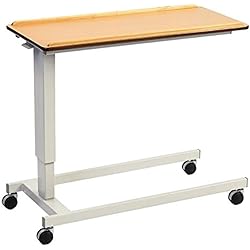 NRS EasyLift OverbedOver Chair Table Beech N43553 - Standard Base, Extra Low