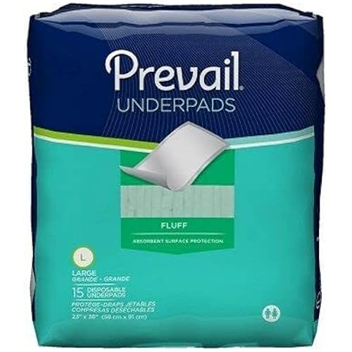 First Quality Underpad Prevail 23 X 36 Disposable Fluff #UP-150, Sold Per Case by Prevail