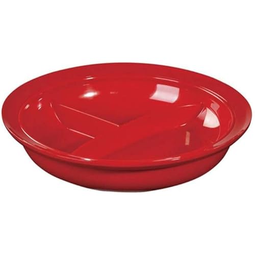 Partition Adaptive Plate by LIBERTY Assistive - Adaptive Plate with Skid Proof Rubber Base to Prevent Plate from Slipping - Designed for Children, Elderly, Handicapped, or People with Disabilities