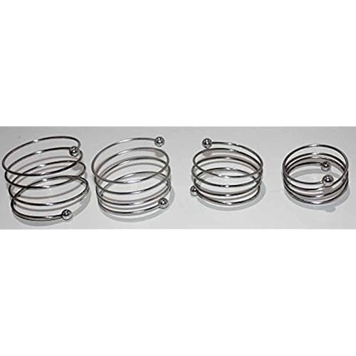 Hell's Couture, for Shared Cock Ring Spiral 55MM, Flexible Steel Ring for Support and Sexual Stamina