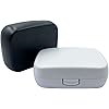 Hearing Aid Case Portable Protective Premium Texture Storage Case for BTE CIC IIC ITE Durable and Durable White