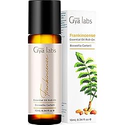 Gya Labs Frankincense Essential Oil Roll On 10ml - Spicy, Woody & Warming Scent - Natural Frankincense Oil