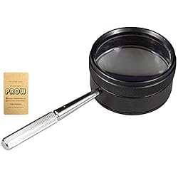PROW® Double Deck Glass 35X 50MM Repair Tool Handle Optics Magnifying Glass Loupe Magnifier for Jewelry and Watches Repairing