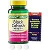 Black Cohosh Menopause Support 40 mg 100 ct from Spring Valley Vitamin Pouch and Guide to Supplements