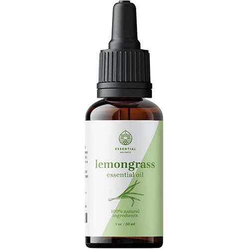 Lemongrass Essential Oil by Essential Delights 1 oz. | Certified Therapeutic Grade, Steam Distilled Lemongrass Oil Cymbopogon citratus for Aromatherapy Diffuser