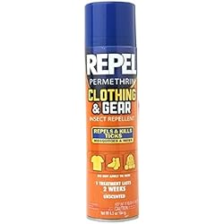 Repel Permethrin Clothing & Gear Insect Repellent Aerosol 6.5 oz 184 g,3 pk