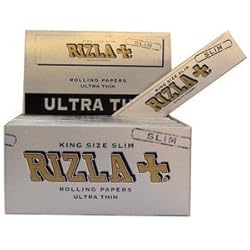 RIZLA 15 Booklets Rizla Silver King Size Slim Rolling Papers by Rizla