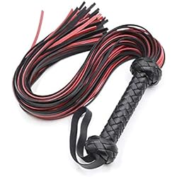Leather Red Whip 30" Riding Horse Whip - Equestrian Horse Flogger Whip - Red Horse Whip