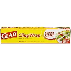 Glad Cling Wrap 300 Square Ft. Roll Pack of 2