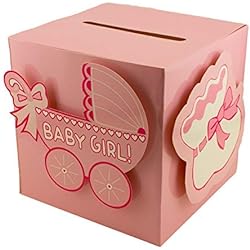 Adorox 3D Version Baby Shower Wishing Well Card Box Decoration Girl