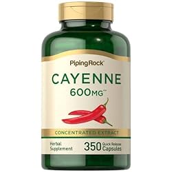 Cayenne 600 mg, 350 Quick Release Capsules